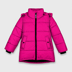 Куртка зимняя для девочки Форма стражника из Игры в кальмара, цвет: 3D-черный