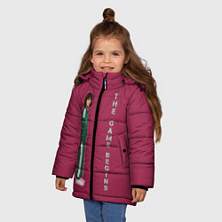 Куртка зимняя для девочки Сэ Бёк, цвет: 3D-черный — фото 2