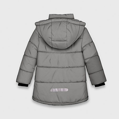 Зимняя куртка для девочки Игра в кальмара: Распорядитель / 3D-Черный – фото 2