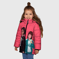 Куртка зимняя для девочки Милахи 067 и 240, цвет: 3D-черный — фото 2