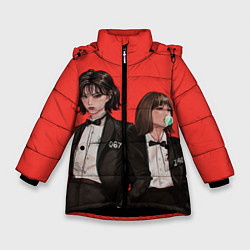 Зимняя куртка для девочки Стильные 067 и 240