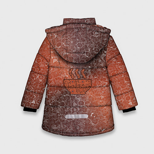 Зимняя куртка для девочки Горячее блюдо на фоне АПВ 8 4 2 9 / 3D-Черный – фото 2