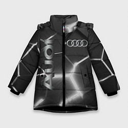 Зимняя куртка для девочки AUDI GREY 3D ПЛИТЫ