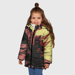 Куртка зимняя для девочки DRIVE IS HERE : Буйство красок, цвет: 3D-черный — фото 2