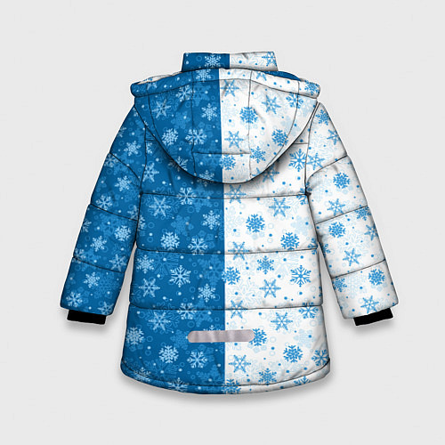 Зимняя куртка для девочки С Новым Годом дед мороз / 3D-Черный – фото 2