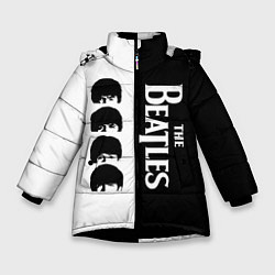 Зимняя куртка для девочки The Beatles черно - белый партер