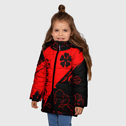 Куртка зимняя для девочки Чёрный клевер: Black clover, цвет: 3D-черный — фото 2