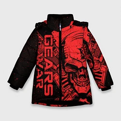 Куртка зимняя для девочки Gears 5 - Gears of War, цвет: 3D-черный