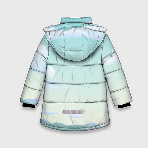 Зимняя куртка для девочки Чистая природа / 3D-Черный – фото 2