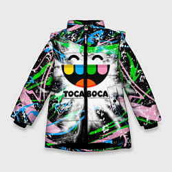 Куртка зимняя для девочки Toca Boca: Весельчак, цвет: 3D-черный