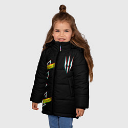 Куртка зимняя для девочки The Witcher: Glitch, цвет: 3D-черный — фото 2