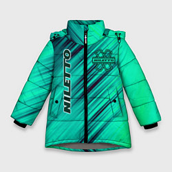 Зимняя куртка для девочки Нилетто Niletto лого