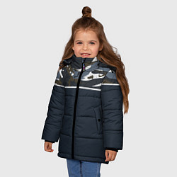 Куртка зимняя для девочки Камуфляж 2 0, цвет: 3D-светло-серый — фото 2