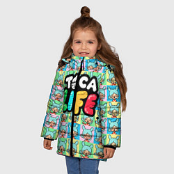 Куртка зимняя для девочки Toca Boca logo Тока Бока Рита, цвет: 3D-красный — фото 2