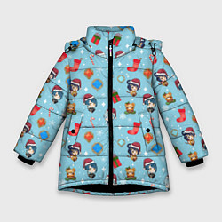 Зимняя куртка для девочки GI Christmas Pattern