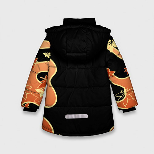 Зимняя куртка для девочки КАДЗУХА ПАТТЕРН / 3D-Черный – фото 2