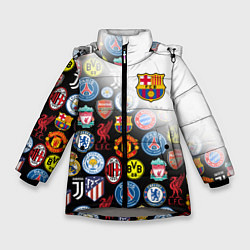 Зимняя куртка для девочки FC BARCELONA LOGOBOMBING