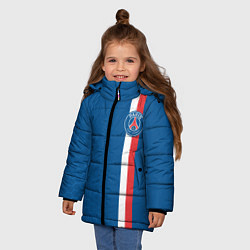Куртка зимняя для девочки PSG SPORT STRIPES UNIFORM, цвет: 3D-черный — фото 2
