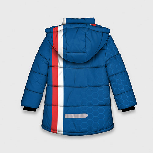 Зимняя куртка для девочки PSG SPORT STRIPES UNIFORM / 3D-Светло-серый – фото 2