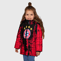 Куртка зимняя для девочки Bayern Munchen: Бавария, цвет: 3D-красный — фото 2