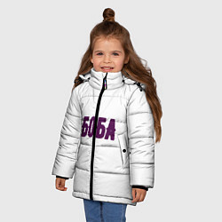 Куртка зимняя для девочки БОБА БОБА, цвет: 3D-черный — фото 2