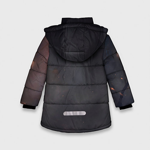 Зимняя куртка для девочки Дерзкая Джинкс / 3D-Черный – фото 2