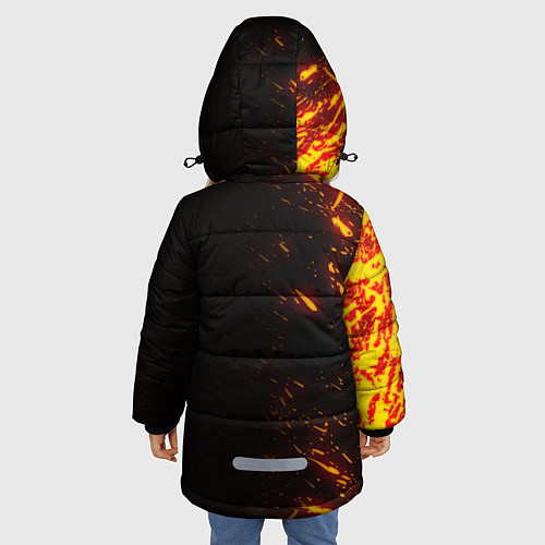 Зимняя куртка для девочки Serious Sam Fire Wave / 3D-Красный – фото 4