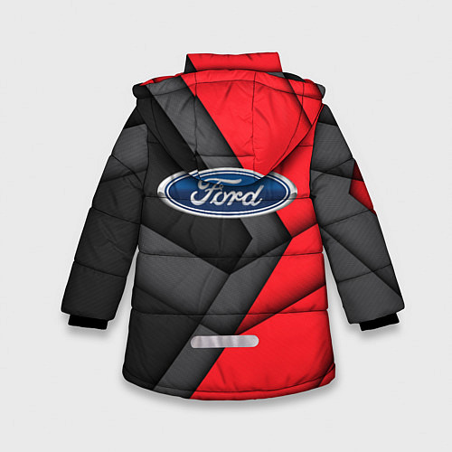 Зимняя куртка для девочки ST FORD спина / 3D-Красный – фото 2