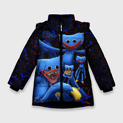 Куртка зимняя для девочки Huggy Wuggy: Players, цвет: 3D-черный