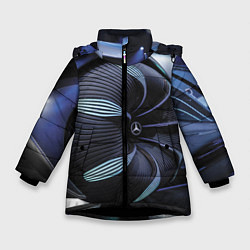 Куртка зимняя для девочки Mercedes-Benz Concept 2021 vanguard, цвет: 3D-черный