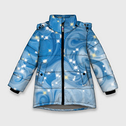 Куртка зимняя для девочки Голубая метелица, цвет: 3D-светло-серый