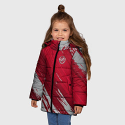 Куртка зимняя для девочки Red Silver Buick, цвет: 3D-черный — фото 2
