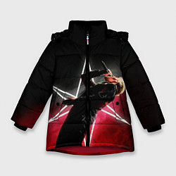 Куртка зимняя для девочки Oliver on live, цвет: 3D-красный