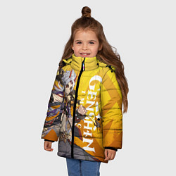 Куртка зимняя для девочки ARATAKI ITTO GEO, цвет: 3D-светло-серый — фото 2