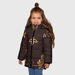 Куртка зимняя для девочки КОСТЮМ ХУ ТАО HU TAO, цвет: 3D-черный — фото 2
