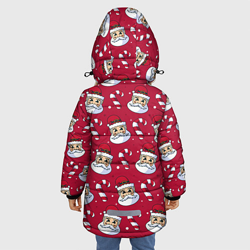 Зимняя куртка для девочки Дед Морoз / 3D-Красный – фото 4