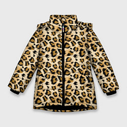 Зимняя куртка для девочки Пятна Дикого Леопарда