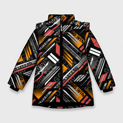 Куртка зимняя для девочки GO WIN LETS GO, цвет: 3D-черный