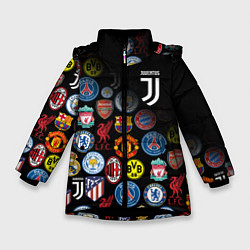 Куртка зимняя для девочки JUVENTUS LOGOBOMBING SPORT, цвет: 3D-черный