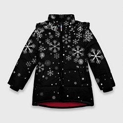 Зимняя куртка для девочки Снежинки - С Новый год