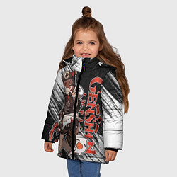 Куртка зимняя для девочки HU TAO ПОХОРОННОЕ БЮРО ХУ ТАО, цвет: 3D-черный — фото 2