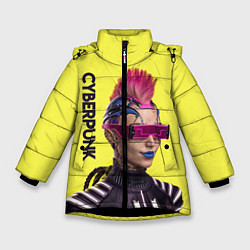 Зимняя куртка для девочки Cyberpunk Панк