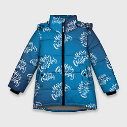 Зимняя куртка для девочки Merry Christmas - Новогодний паттерн