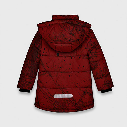 Зимняя куртка для девочки Взрыв на Марсе / 3D-Черный – фото 2
