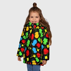 Куртка зимняя для девочки SOUTH PARK ЮЖНЫЙ ПАРК НОВОГОДНИЙ УЗОР, цвет: 3D-светло-серый — фото 2