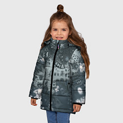 Куртка зимняя для девочки Коллекция Journey Шторм 588-1 Дополнение, цвет: 3D-светло-серый — фото 2
