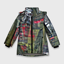 Куртка зимняя для девочки Братство сталкеров, цвет: 3D-светло-серый