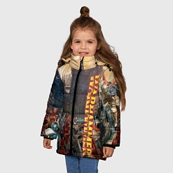 Куртка зимняя для девочки Ваха Осада, цвет: 3D-светло-серый — фото 2