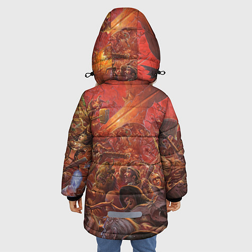 Зимняя куртка для девочки Waha Bloody battle / 3D-Светло-серый – фото 4