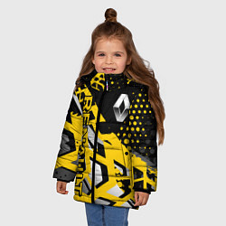 Куртка зимняя для девочки Renault Рено, цвет: 3D-черный — фото 2